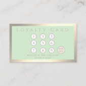 Minimale, elegante luxe, lichtgevende loyaliteit klantenkaartje (Voorkant)