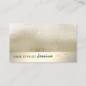 Minimale elegante luxebladgoud visitekaartje (Voorkant)