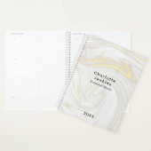 Minimale elegante marmer Professional Planner (Display)