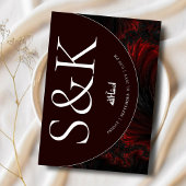 Minimale & Elegante Maroon Islamitische Moslim Bru Kaart