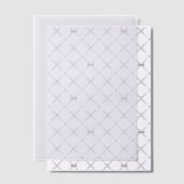 Minimale elegante moderne bruiloft vellum uitnodigingen (Offset (Uitnodiging))