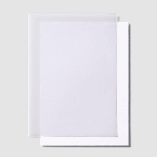 Minimale elegante moderne bruiloft vellum uitnodigingen (Offset)