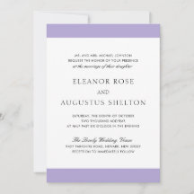 Minimale elegante moderne digitale lavendeweddensc