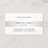 Minimale elegante moderne grafische vormgeving visitekaartje (Achterkant)
