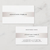 Minimale elegante moderne grafische vormgeving visitekaartje (Voorkant / Achterkant)