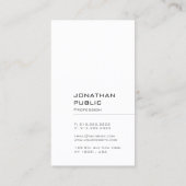 Minimale elegante moderne platte professional visitekaartje (Achterkant)
