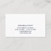 Minimale elegante moderne visitekaartje (Achterkant)