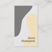 Minimale Elegante Pastel Patroon Consultant Visitekaartje (Voorkant)