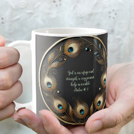 Minimale Elegante Pauwveren Aanpasbaar Koffiemok