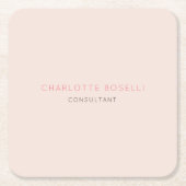 Minimale elegante Professional Kartonnen Onderzetters (Voorkant)