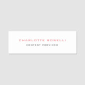 Minimale elegante Professional Naamplaatje (Voorkant)