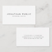 Minimale elegante professionele Sjabloon Moderne Visitekaartje (Voorkant / Achterkant)