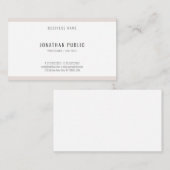 Minimale elegante professionele Sjabloon Moderne Visitekaartje (Voorkant / Achterkant)