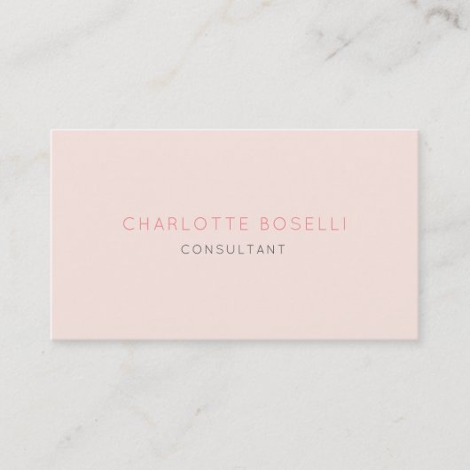 Minimale elegante professionele topzijde visitekaartje (Voorkant)