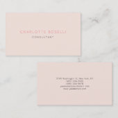 Minimale elegante professionele topzijde visitekaartje (Voorkant / Achterkant)