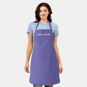 Minimale elegante rand van naam aanpassen lila schort