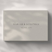 Minimale Elegante Receptie Bruiloft Gastenboek