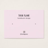 Minimale elegante Roos Faux Gold Heart Earring-kaa Visitekaartje (Voorkant)