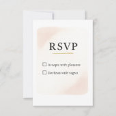 Minimale Elegante RSVP Trouwkaart – 8,89x12,7 cm (Voorkant)