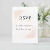 Minimale Elegante RSVP Trouwkaart – 8,89x12,7 cm (Staand voorkant)