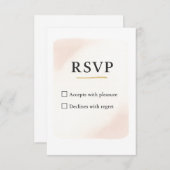 Minimale Elegante RSVP Trouwkaart – 8,89x12,7 cm (Voorkant / Achterkant)