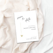 Minimale Elegante Save The Date Uitnodiging