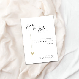 Minimale Elegante Save The Date Uitnodiging