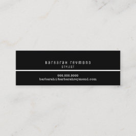 Minimale elegante stylist introductie contact mini visitekaartje