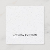Minimale elegante textuur Licht grijs consultant Vierkante Visitekaartje (Voorkant)