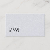 Minimale elegante textuur Licht grijs consultant Visitekaartje (Voorkant)
