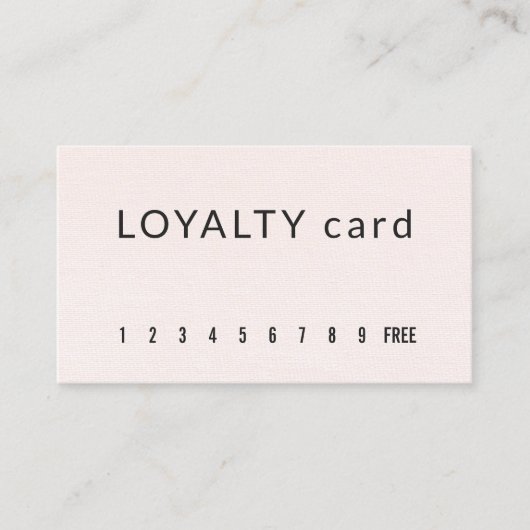 Minimale elegante textuur Lichte pasteel Klantenkaartje (Voorkant)