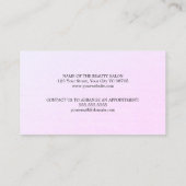 Minimale Elegante Textuur Lichte Pastel Schoonheid Klantenkaartje (Achterkant)