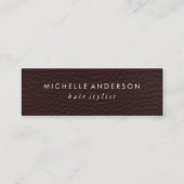 Minimale elegante textuur mini visitekaartje (Voorkant)