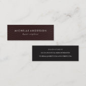 Minimale elegante textuur mini visitekaartje (Voorkant / Achterkant)