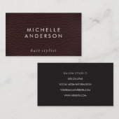 Minimale elegante textuur visitekaartje (Voorkant / Achterkant)