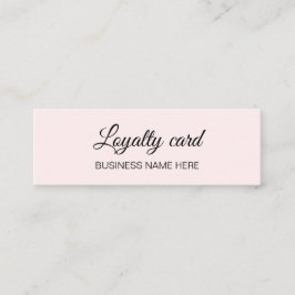 Minimale elegante trendy roze trouwerekkaart klantenkaartje