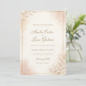 Minimale Elegante Trouwuitnodiging Template Save The Date (Staand voorkant)