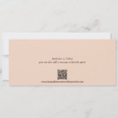 Minimale elegante typografie Mocha Slim Save The Date (Achterkant)