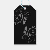 Minimale Elegante Typografie Monogram Beginletters Cadeaulabel (Achterkant)