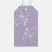 Minimale Elegante Typografie Monogram Beginletters Cadeaulabel (Achterkant)