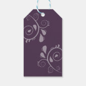 Minimale Elegante Typografie Monogram Beginletters Cadeaulabel (Achterkant)