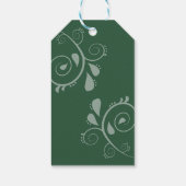 Minimale elegante typografie Monogram Initialen Cadeaulabel (Achterkant)