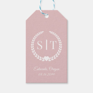 Minimale Elegante Typografie Monogram Initialen Cadeaulabel