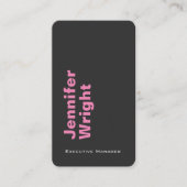 Minimale elegante, unieke moderne grijze vlakte visitekaartje (Voorkant)