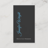 Minimale elegante, unieke moderne grijze vlakte visitekaartje (Voorkant)