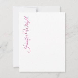 Minimale elegante, unieke moderne vlakte notitiekaartje