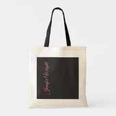 Minimale elegante, unieke moderne vlakte tote bag (Achterkant)