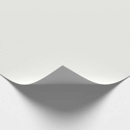 Minimale elegante vaste Pearl White Plain Cadeaupapier (Hoek)