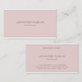 Minimale elegante vormgeving Modern Plain Luxury C Visitekaartje (Voorkant / Achterkant)