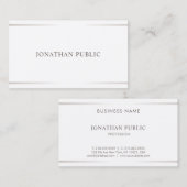 Minimale, elegante vormgeving voor professionals visitekaartje (Voorkant / Achterkant)